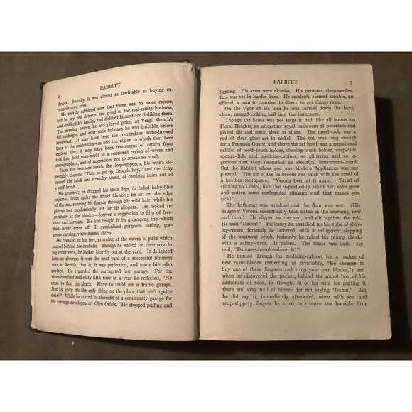 ANTIQUE BABBITT by SINCLAIR LEWIS HARDCOVER 1922 Literature 1st edition - Picture 9 of 16